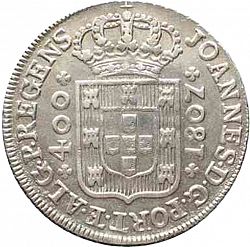 Large Obverse for 480 Réis ( Cruzado Novo ) 1807 coin
