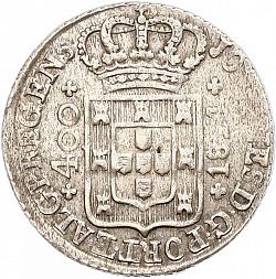 Large Obverse for 480 Réis ( Cruzado Novo ) 1814 coin
