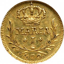 Large Obverse for 480 Réis ( Cruzado Novo ) 1795 coin