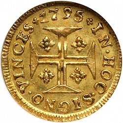 Large Reverse for 480 Réis ( Cruzado Novo ) 1795 coin