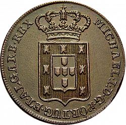 Large Obverse for 40 Réis 1830 coin
