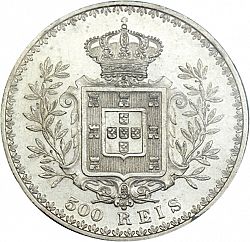 Large Reverse for 500 Réis ( Cinco Tostôes ) 1900 coin
