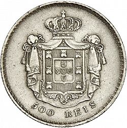 Large Reverse for 500 Réis ( 5 Tostôes ) 1842 coin