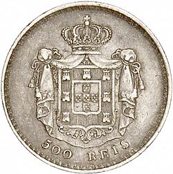 Large Reverse for 500 Réis ( 5 Tostôes ) 1846 coin