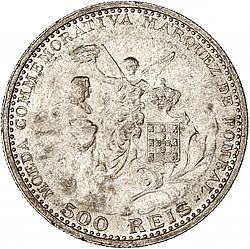 Large Reverse for 500 Réis 1910 coin