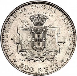 Large Reverse for 500 Réis 1910 coin