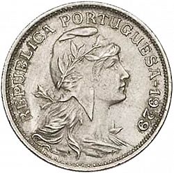 Large Obverse for 50 Centavos 1929 coin