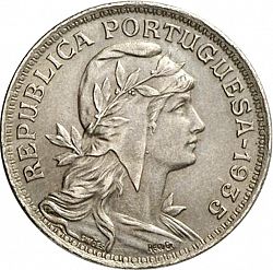Large Obverse for 50 Centavos 1935 coin
