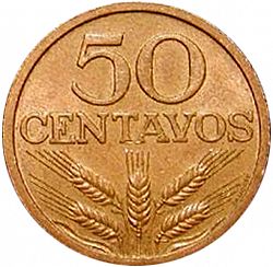 Large Reverse for 50 Centavos 1970 coin