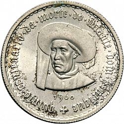 Large Reverse for 5 Escudos 1960 coin