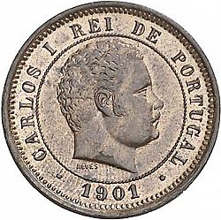 Large Obverse for 5 Réis 1901 coin