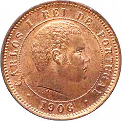 Large Obverse for 5 Réis 1906 coin