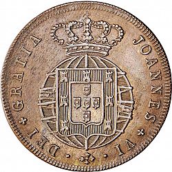 Large Obverse for 5 Réis 1818 coin