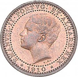 Large Obverse for 5 Réis 1910 coin