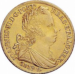 Large Obverse for 6400 Réis ( Peça ) 1819 coin