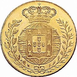Large Reverse for 6400 Réis ( Peça ) 1822 coin