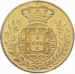 Large Reverse for 6400 Réis ( Peça ) 1823 coin