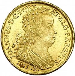 Large Obverse for 6400 Réis ( Peça ) 1811 coin