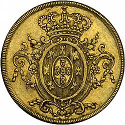 Large Reverse for 6400 Réis ( Peça ) 1808 coin