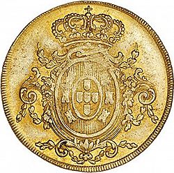Large Reverse for 6400 Réis ( Peça ) 1812 coin