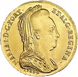 Large Obverse for 6400 Réis ( Peça ) 1788 coin