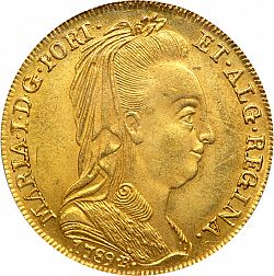 Large Obverse for 6400 Réis ( Peça ) 1789 coin