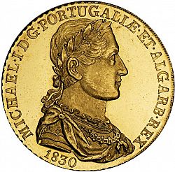 Large Obverse for 7500 Réis ( Peça ) 1830 coin