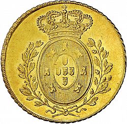 Large Reverse for 7500 Réis ( Peça ) 1826 coin