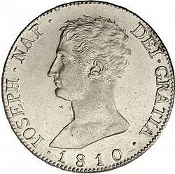 Large Obverse for 10 Reales 1810 coin