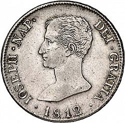 Large Obverse for 10 Reales 1812 coin