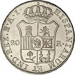 Large Reverse for 10 Reales 1810 coin