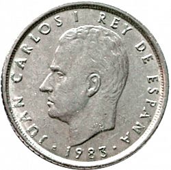 Large Obverse for 10 Pesetas 1983 coin