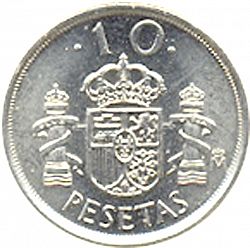Large Reverse for 10 Pesetas 2000 coin