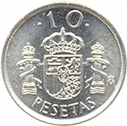 Large Reverse for 10 Pesetas 2000 coin