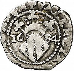 Large Reverse for Dieciocheno 1684 coin
