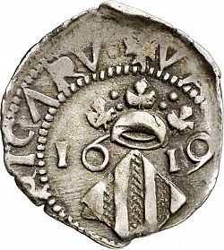 Large Reverse for Dieciocheno 1619 coin