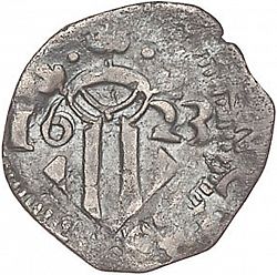Large Reverse for Dieciocheno 1623 coin