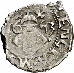 Large Reverse for Dieciocheno 1653 coin
