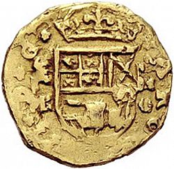 Large Obverse for 1 Escudo 1689 coin