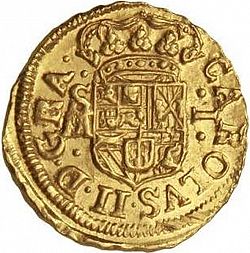 Large Obverse for 1 Escudo 1700 coin