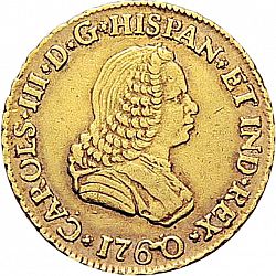 Large Obverse for 1 Escudo 1760 coin