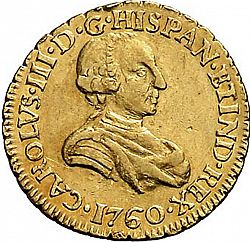 Large Obverse for 1 Escudo 1760 coin