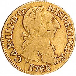 Large Obverse for 1 Escudo 1768 coin
