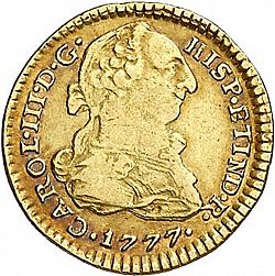 Large Obverse for 1 Escudo 1777 coin