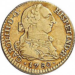 Large Obverse for 1 Escudo 1780 coin