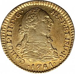 Large Obverse for 1 Escudo 1781 coin