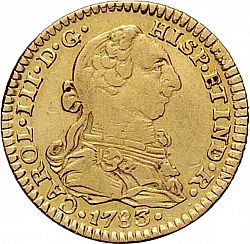 Large Obverse for 1 Escudo 1783 coin