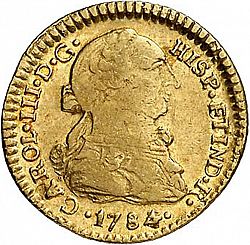 Large Obverse for 1 Escudo 1784 coin