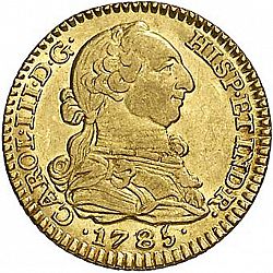 Large Obverse for 1 Escudo 1785 coin