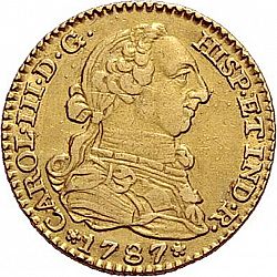 Large Obverse for 1 Escudo 1787 coin